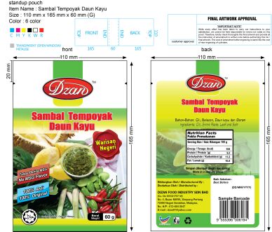Gbr Sambal Tempoyak Daun Kayu